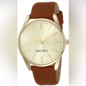 Nine West Brown Strap Watch Brand New Women Men Unisex